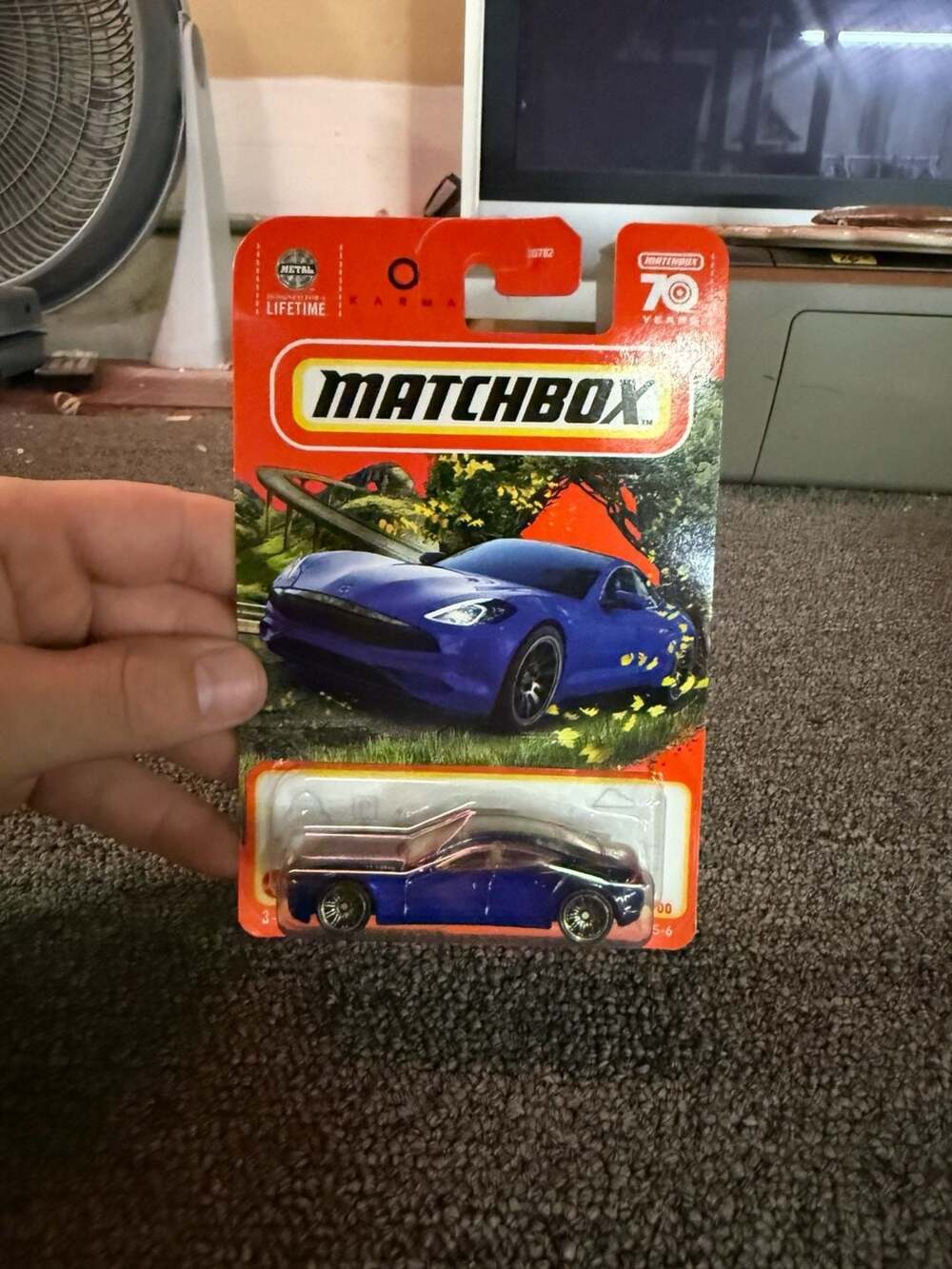 2023 Matchbox Karma GS-6 #43/100 Dark Blue Metal Diecast Car